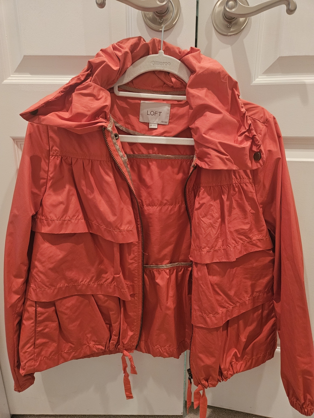 LOFT Coral Utility Hooded Jacket